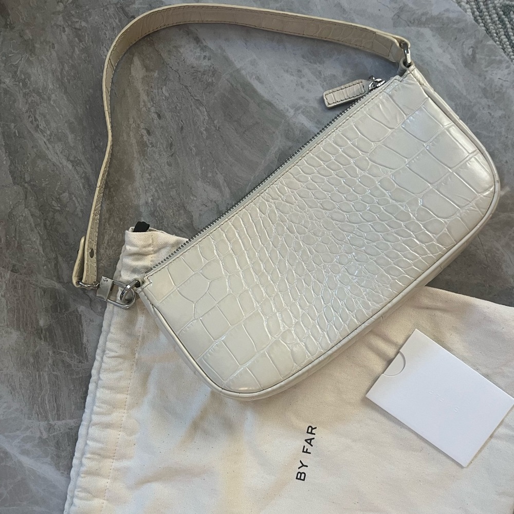 By Far Rachel crocodille-effect shoulder bag